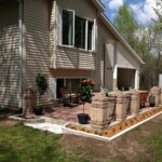 pavers porch with columns