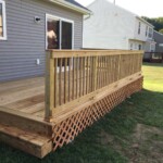 Cedar tone deck w/ sweep rail